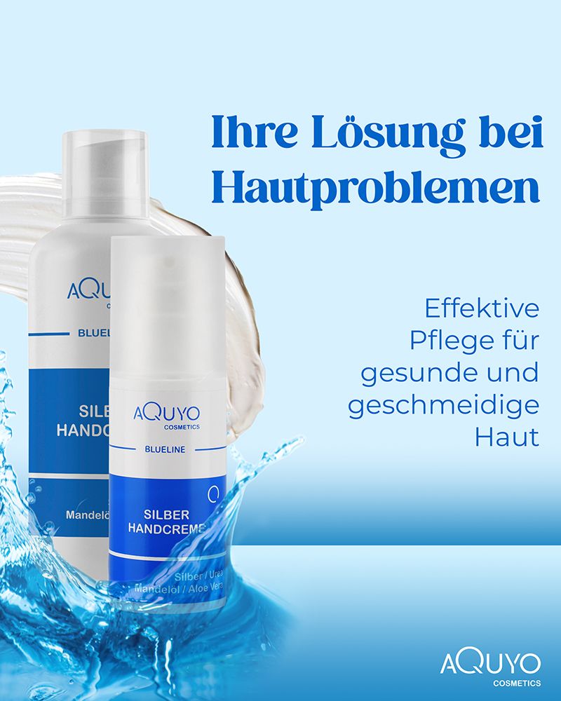 Blueline Silber Handcreme für sehr trockene, raue, rissige und entzündete Hände und Finger