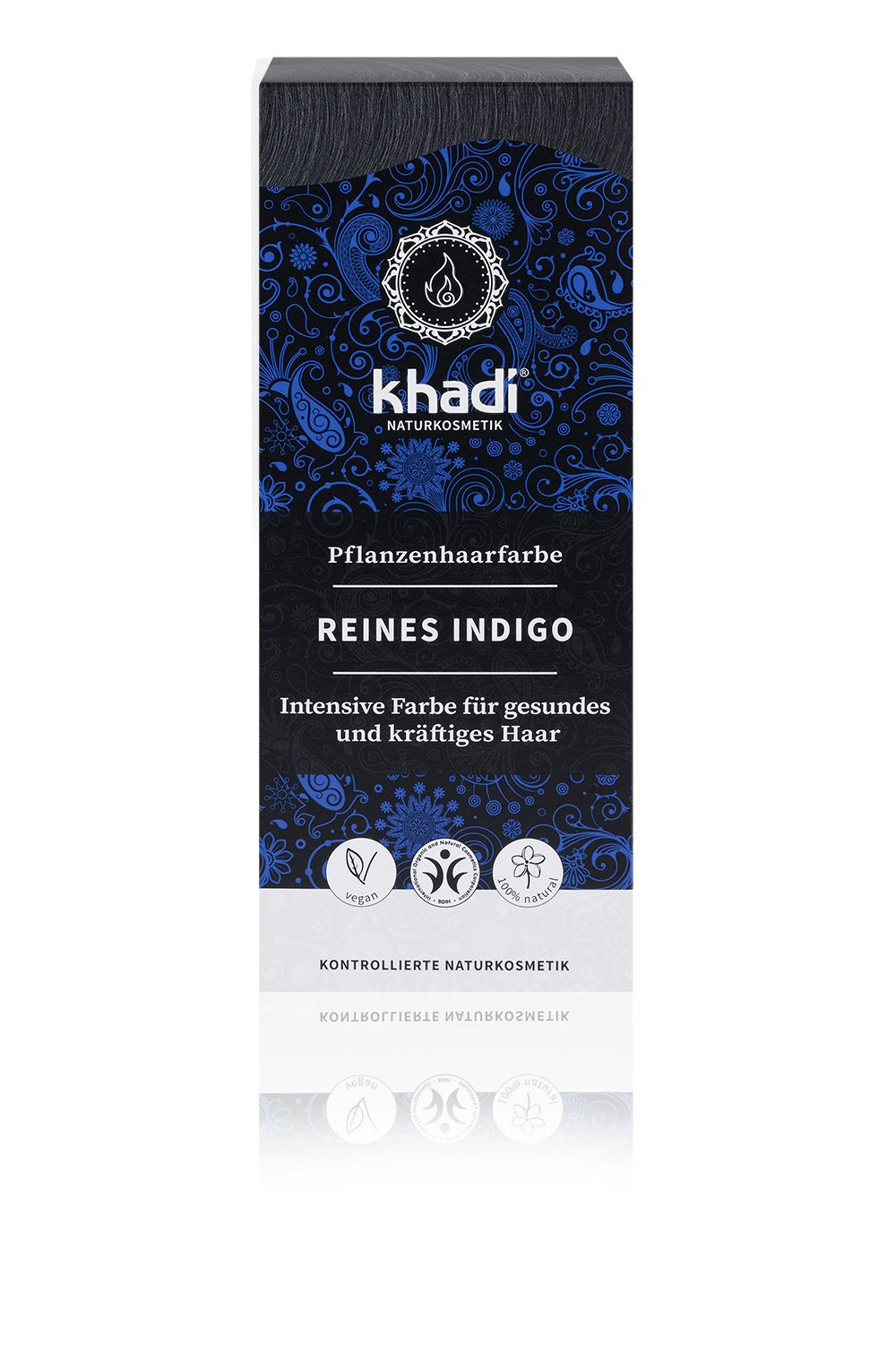 khadi Natural Cosmetics Pflanzenhaarfarbe Reines Indigo 100 g