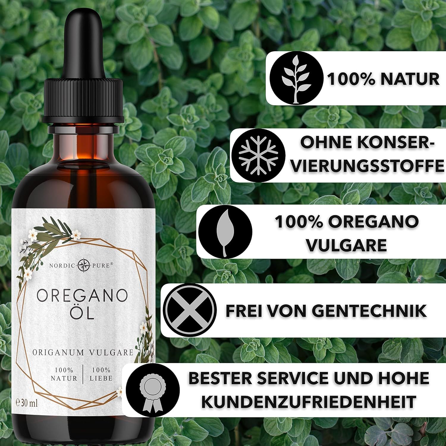 Nordic Pure Oreganoöl – 80 % Carvacrol