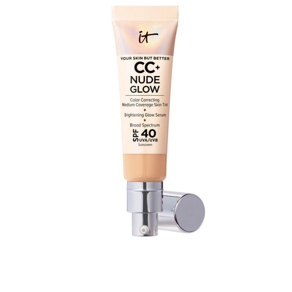 Beige Tube mit Aufschrift "IT CC+ Nude Glow SPF40".