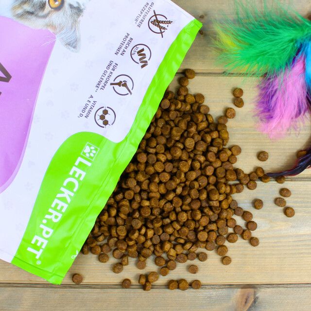 5 kg Lecker.Pet® Mia's Adult Herzhaftes Geflügel Katzenfutter Trockenfutter Vollnahrung