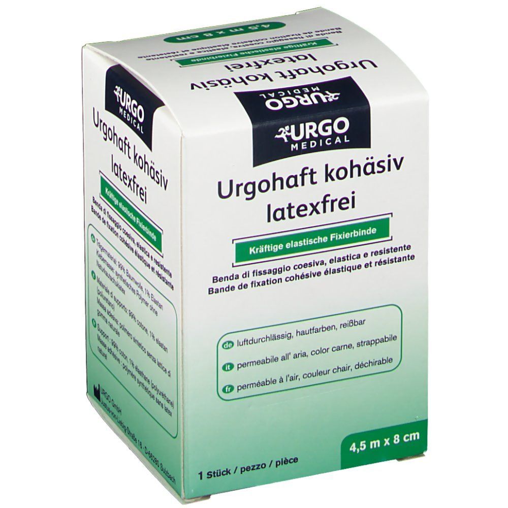 Urgohaft kohäsiv latexfrei 4,5 m x 8 cm