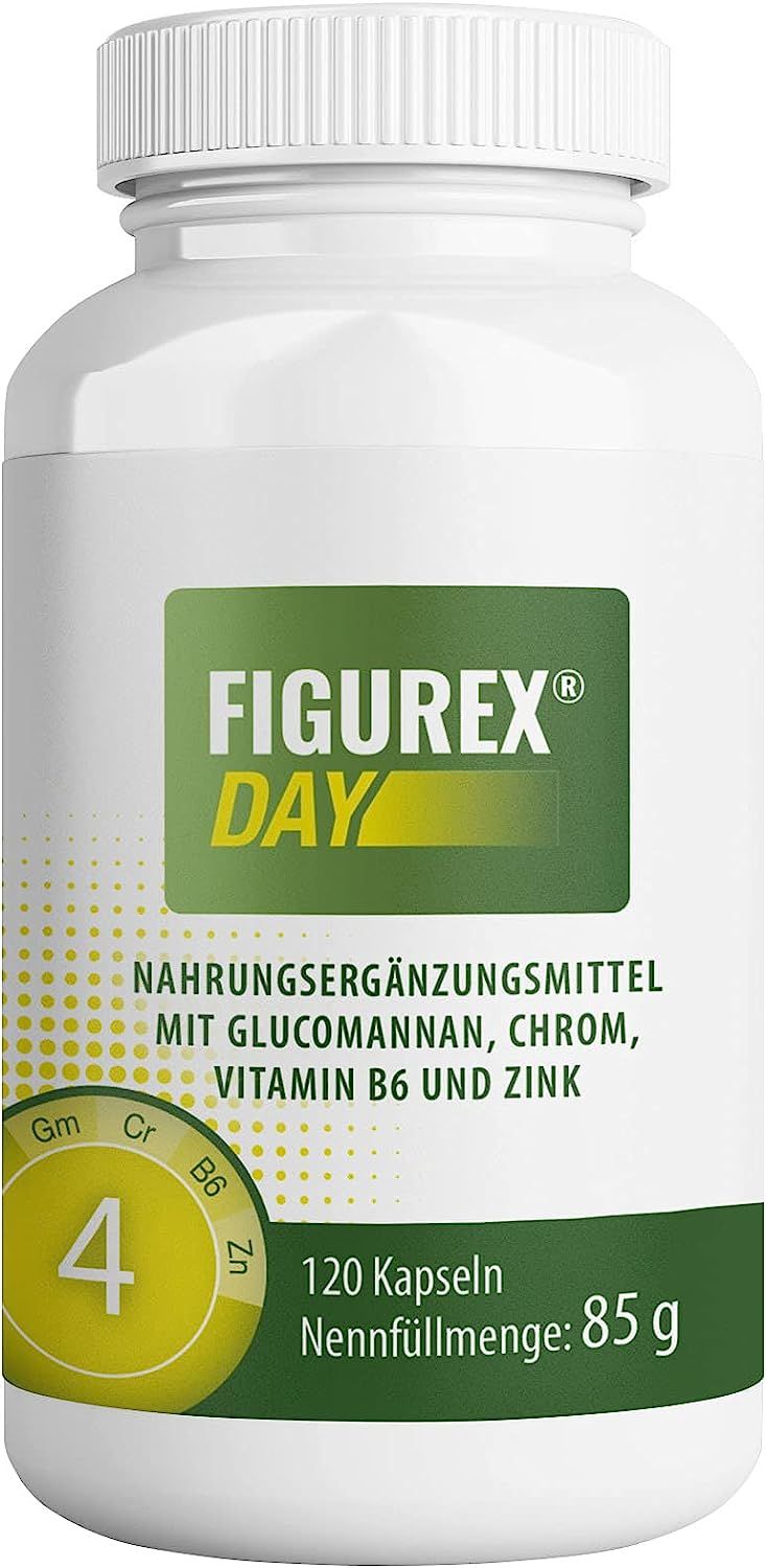 FIGUREX Day Kapseln - Normaler Stoffwechsel mit Vitamin B6, Abnehmen mit Glucomannan