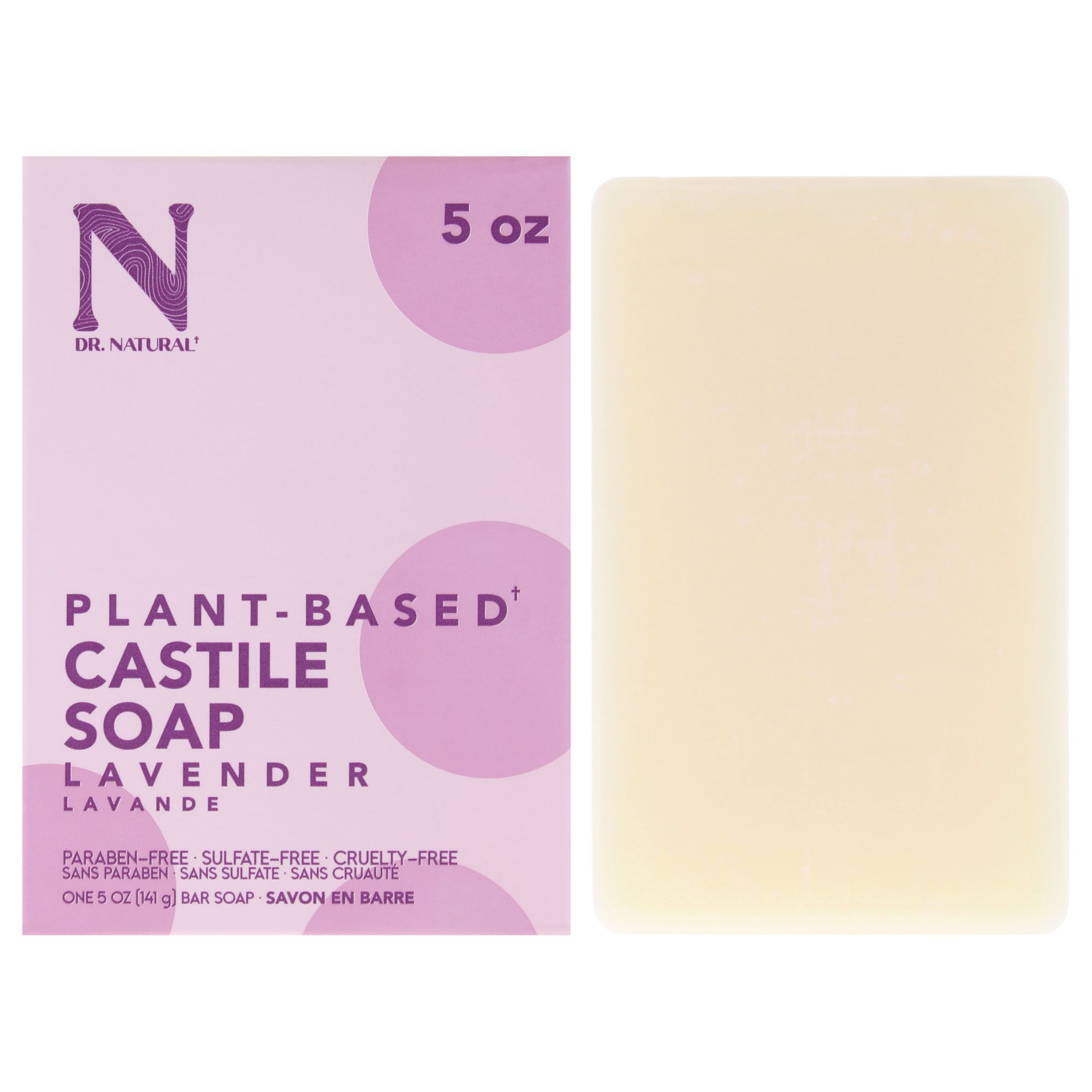 Castile Bar Soap - Lavender by Dr. Natural for Unisex 147,87 ml