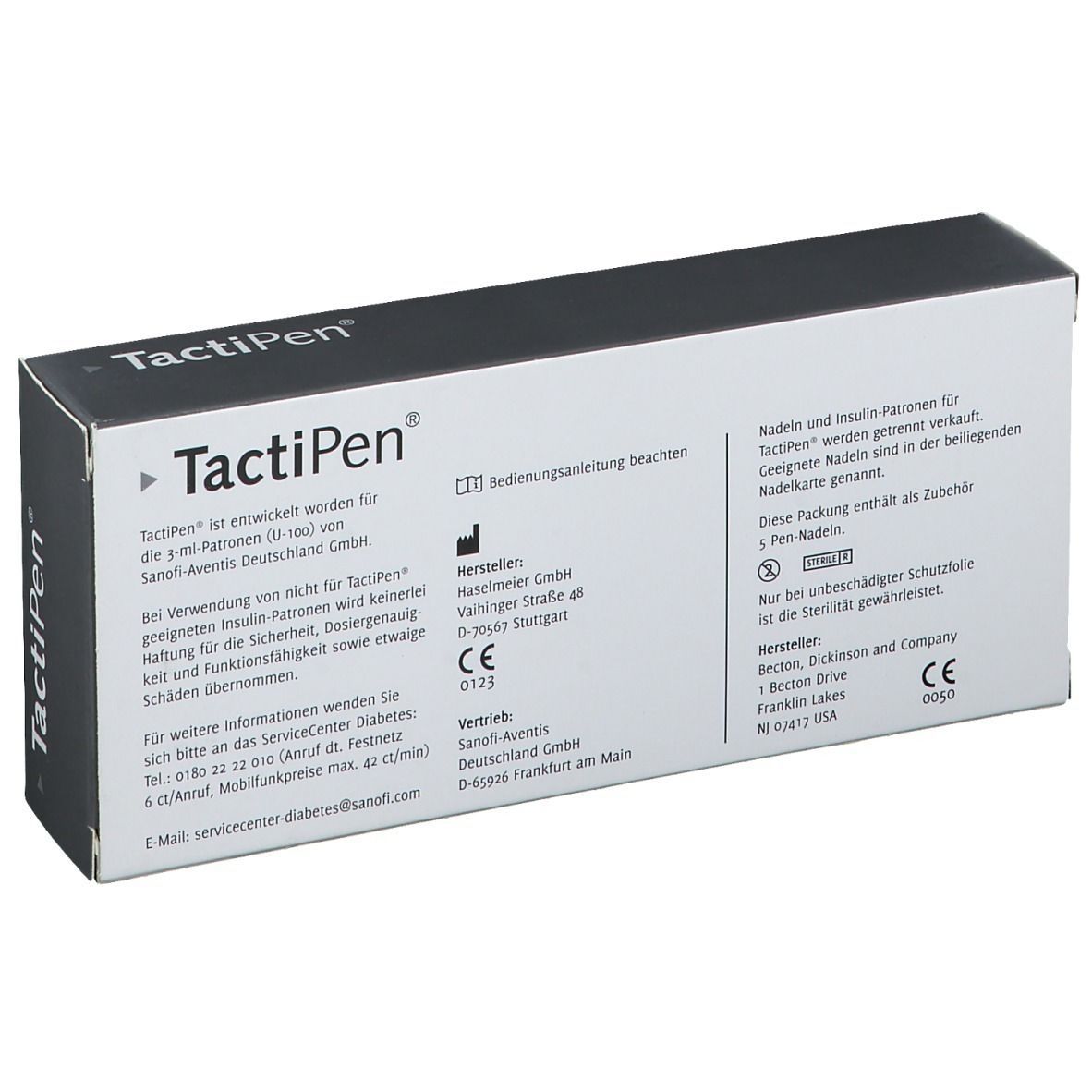 TactiPen® Schwarz Injektionsgerät