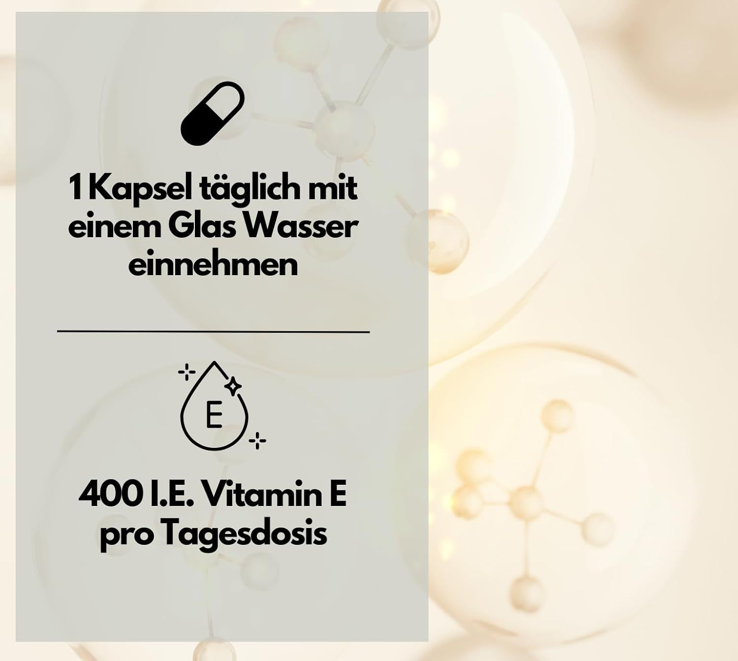 EXVital® Vitamin E Softkapseln, hochdosiert 400 I.E., reines D-Alpha-Tocopherol