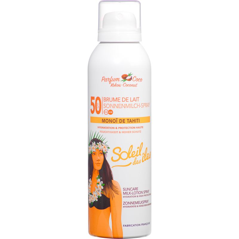 Soleil des Iles Sonnenschutz-Milchspray mit Kokosduft