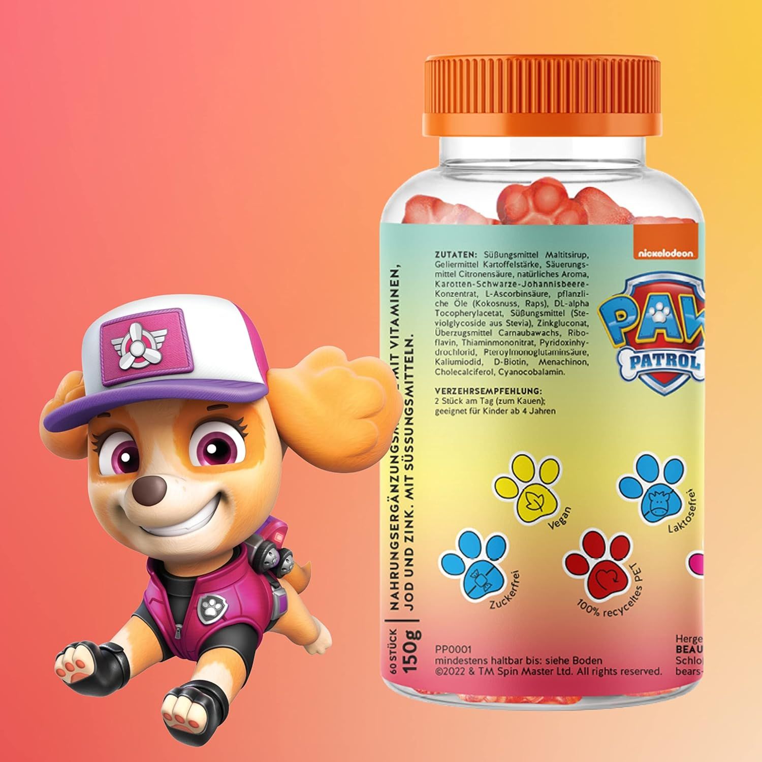Bears with Benefits PAW Patrol Kinder Multivitamin Gummibärchen