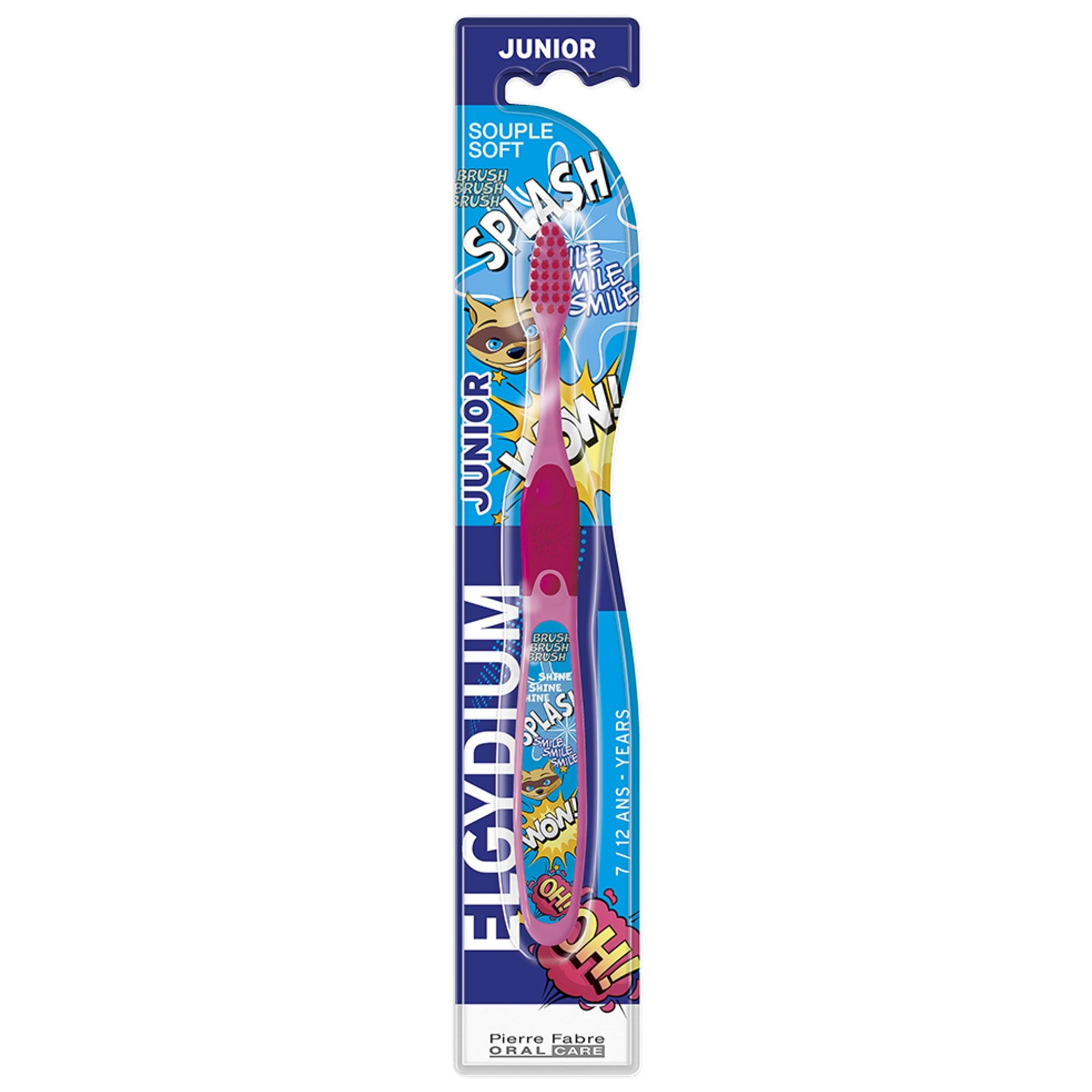 Elgydium Junior Zahnbürsten Eiszeit 7/12 Jahre (Farbe: Rosa) 24,5x4,5x3 cm