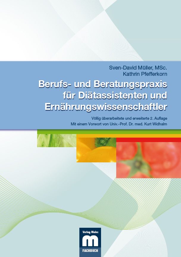 Buchcover mit Titel: Berufs- und Beratungspraxis für Diätassistenten und Ernährungswissenschaftler. Autoren: Müller, Pfefferkorn.