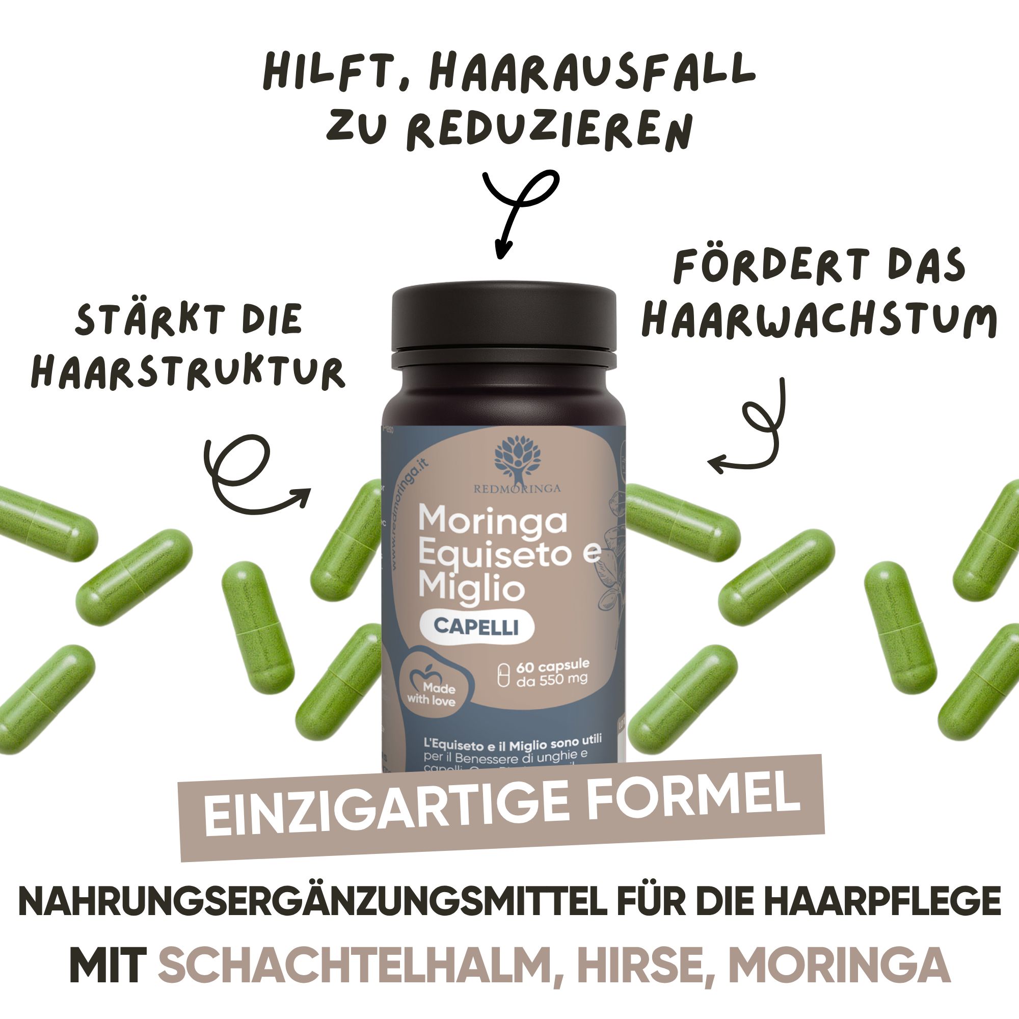 RedMoringa Haar Kapseln