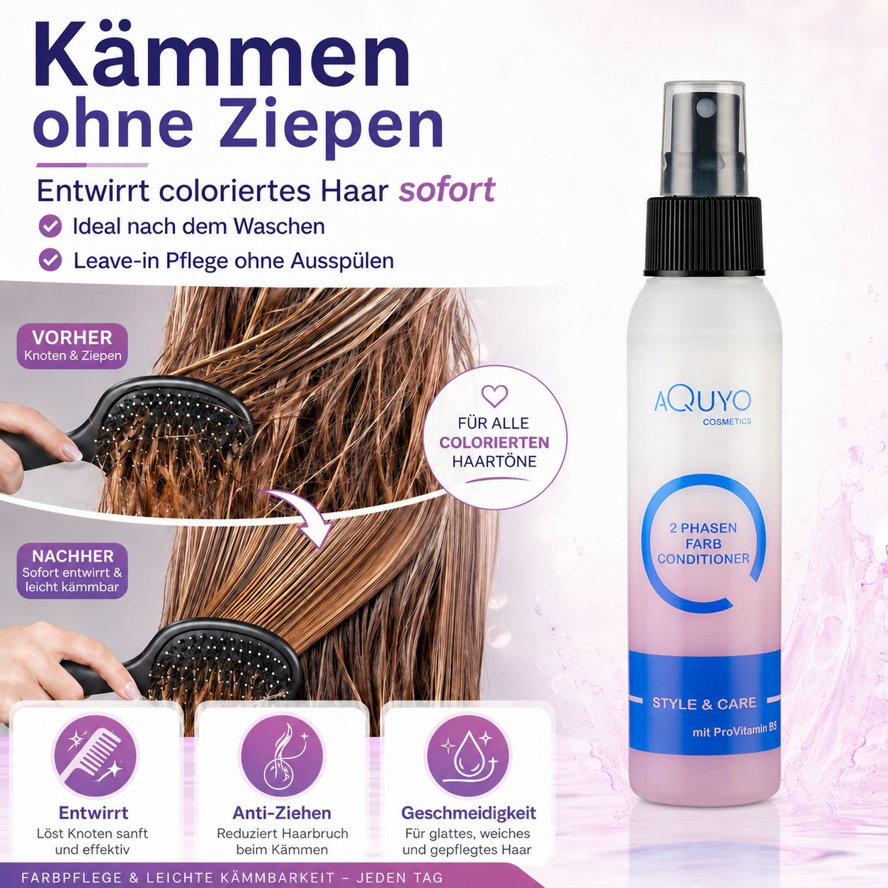 Style & Care 2-Phasen Farb-Conditioner für beanspruchtes und gefärbtes Haar
