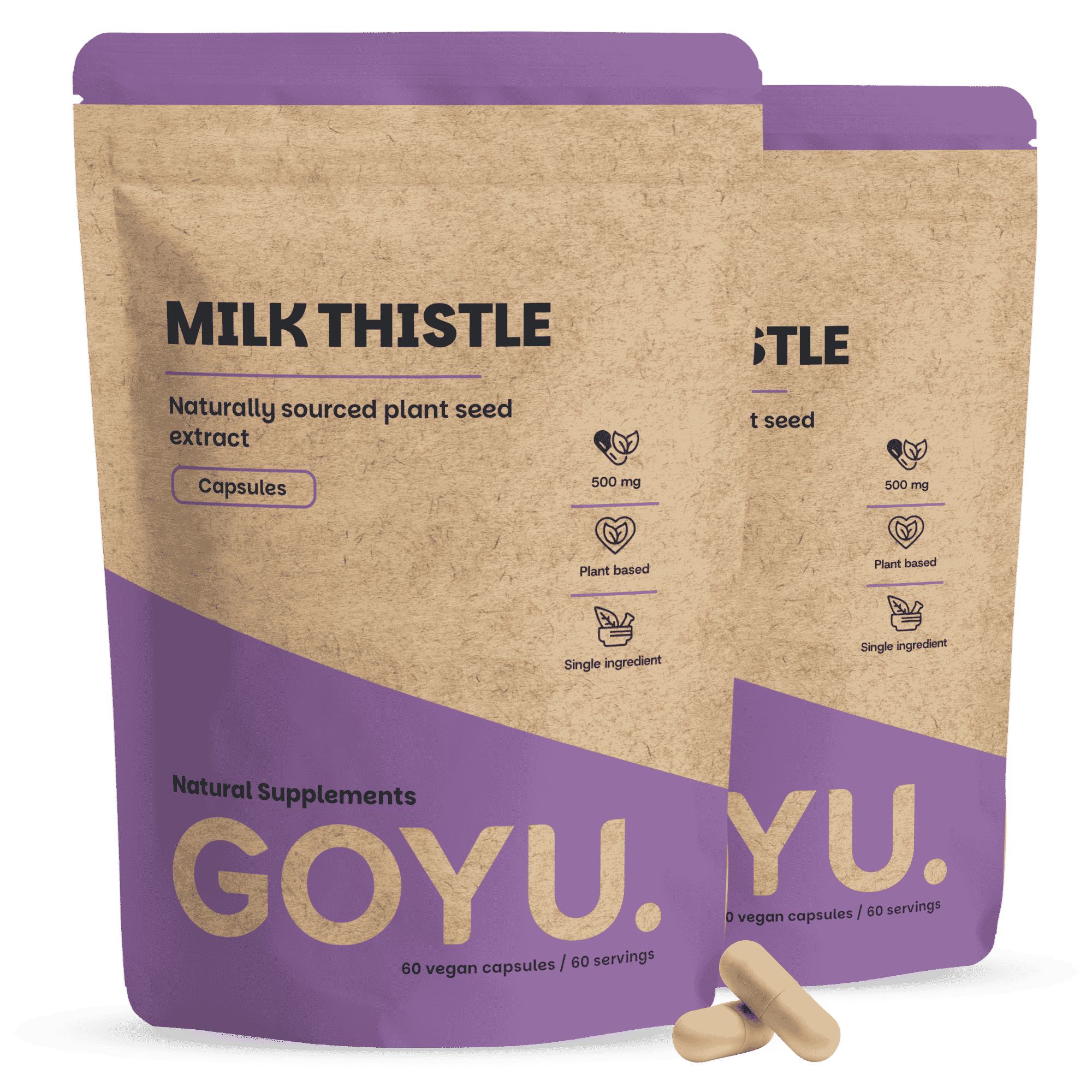 GOYU® – Mariadistel Extract 500 mg capsules Combipack 120 Capsules