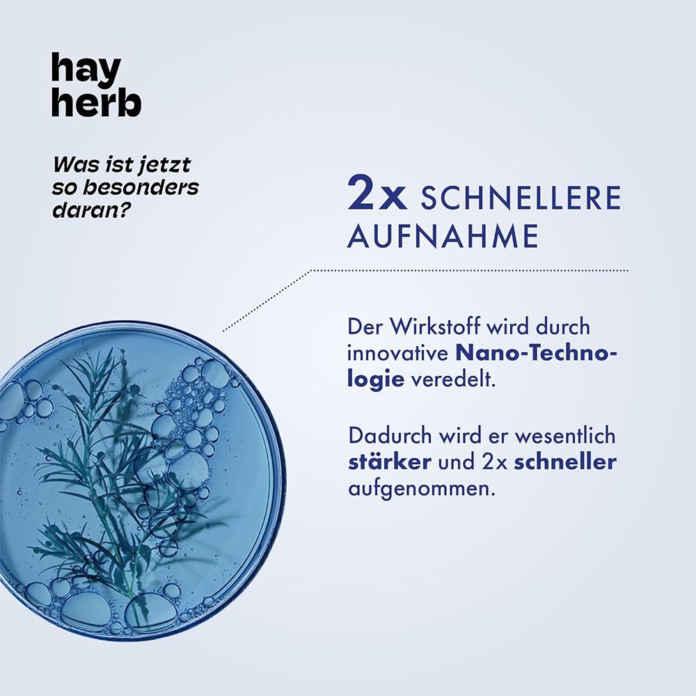 Hay Herb Melatonin Spray | Schnell & Effizient durch Nano-Technologie | Packungsgröße für 7 Monate