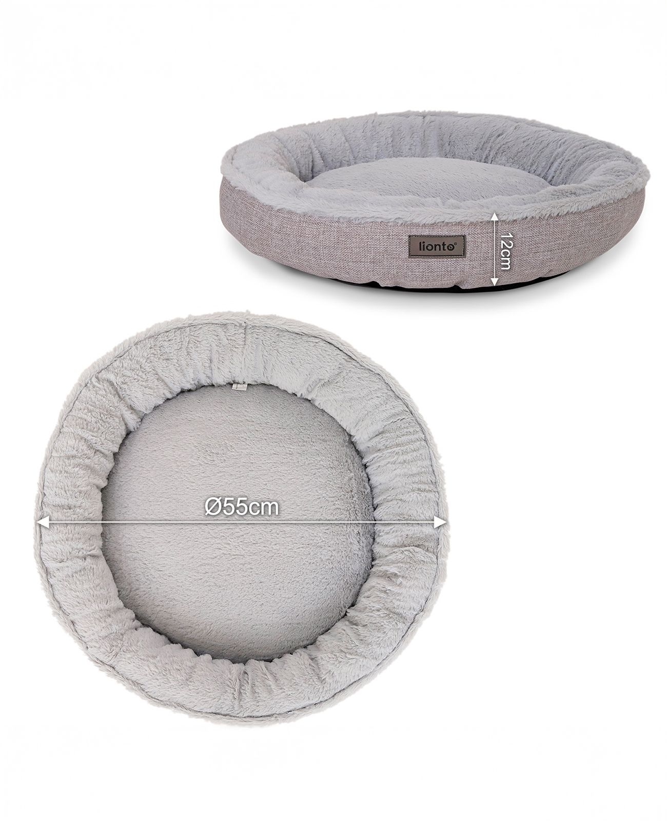 lionto Rundes Hundebett - Donutbed