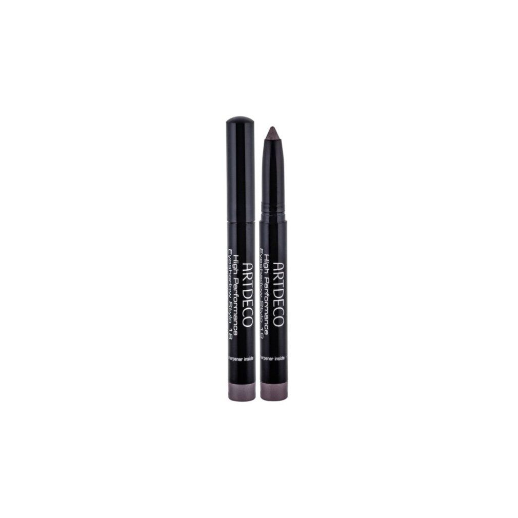 Artdeco High Performance Eyeshadow Stylo. Zwei Stifte, einer mit Kappe. Produktname und Marke sind sichtbar.