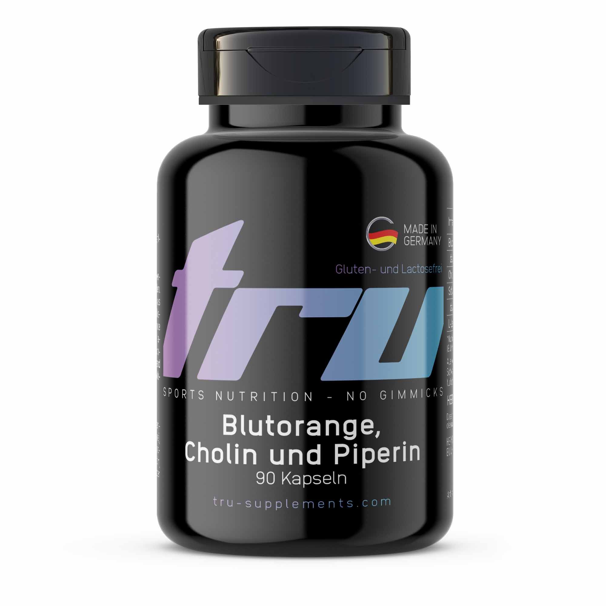 TRU Blutorange; Cholin und Piperine 500mg 90 St