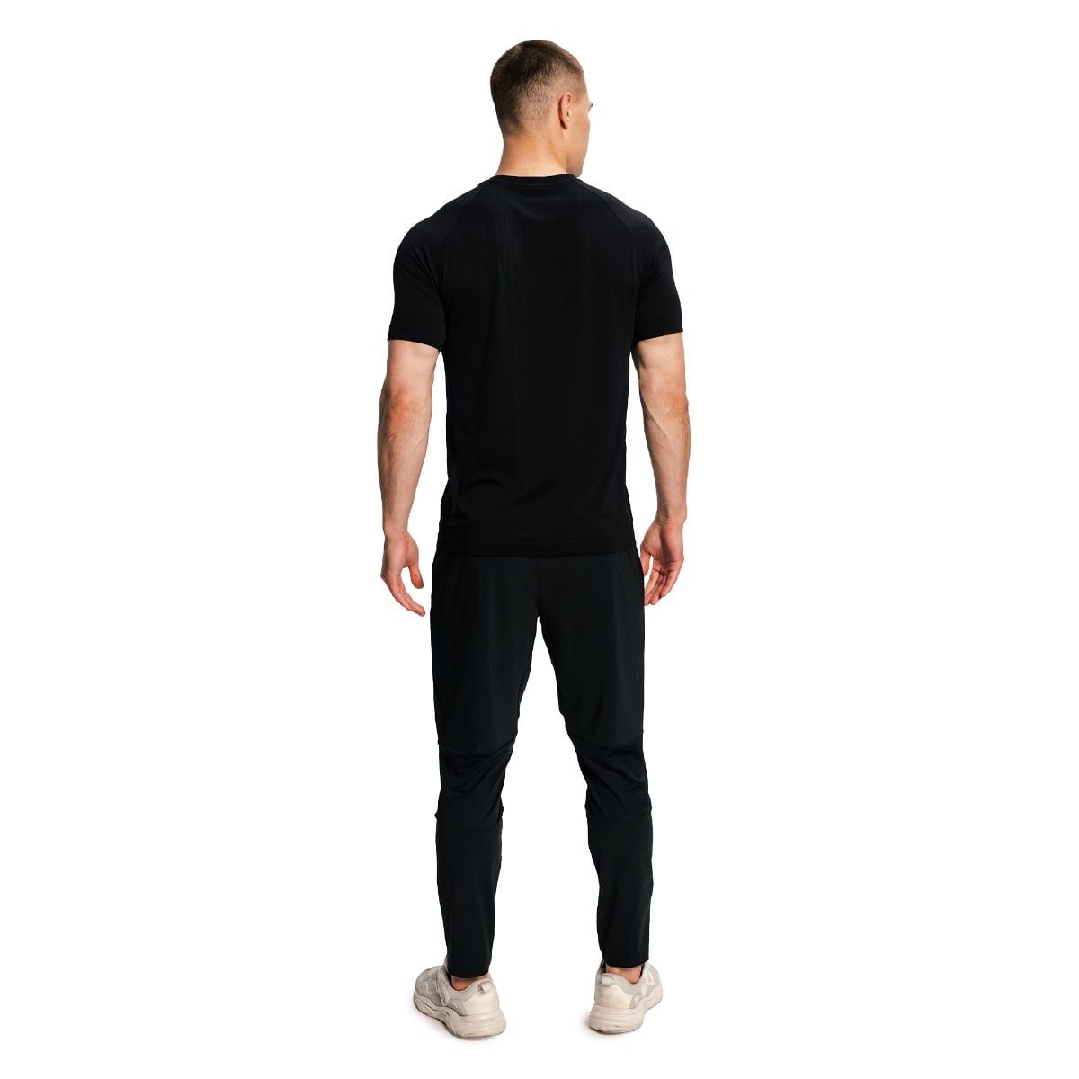GymBeam T-Shirt Herren locker Kurzarm Schwarz Pulse X Running