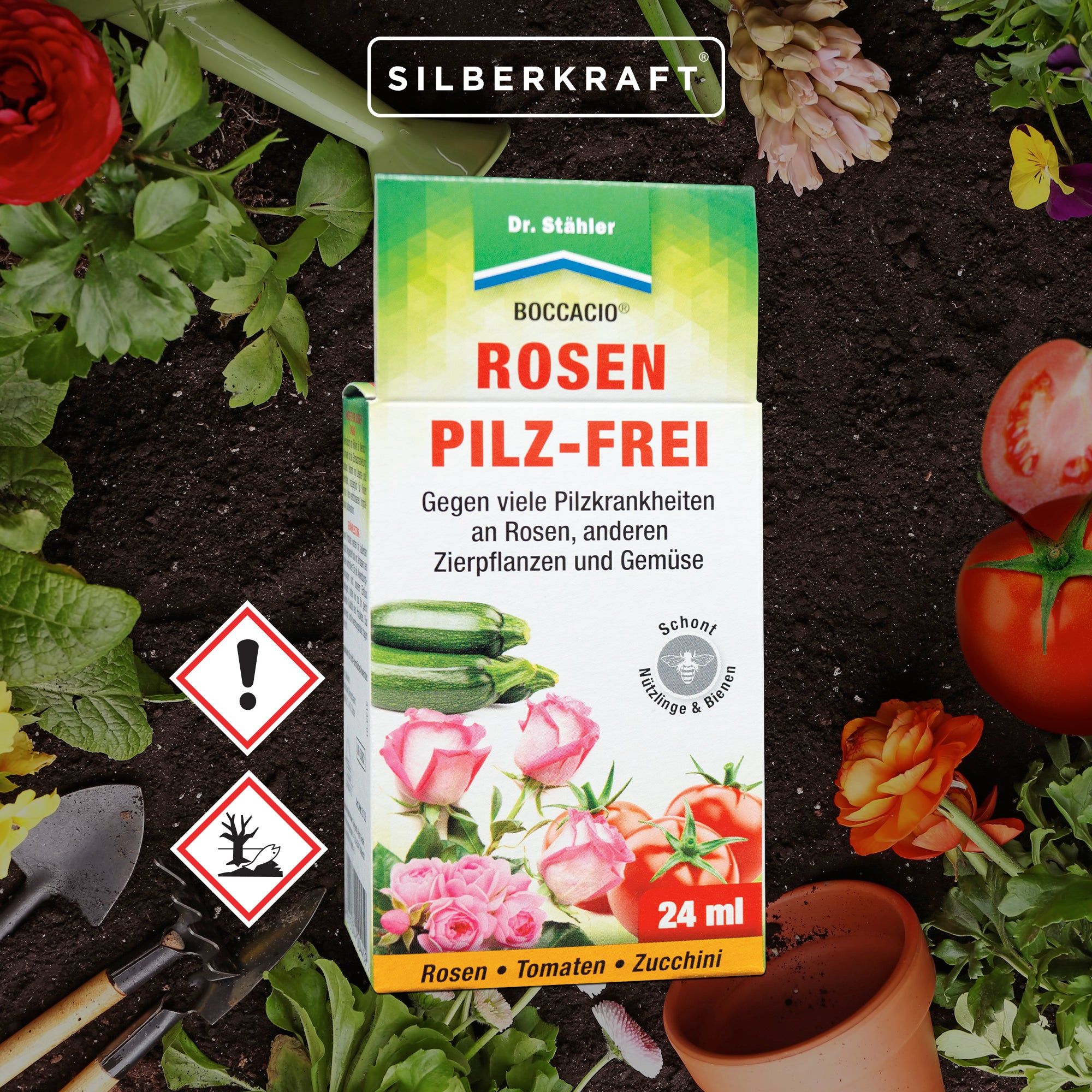 SILBERKRAFT Boccacio Rosen Pilz-Frei