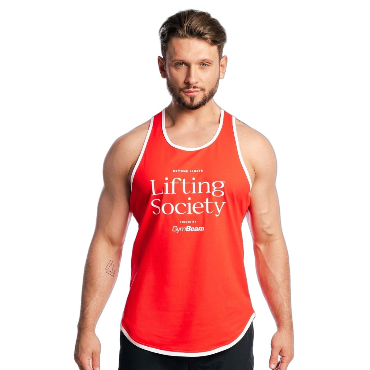 GymBeam Tanktop Herren Stringer locker mit tiefen Armlöchern in Flame