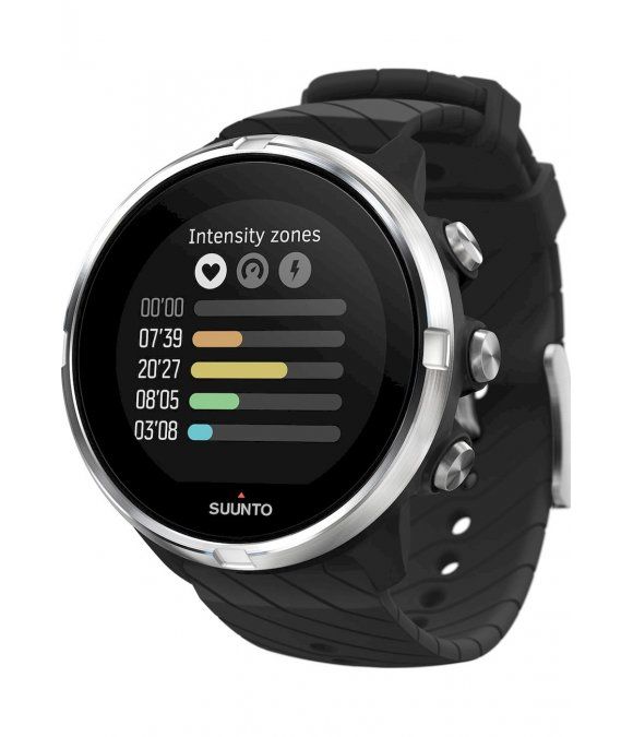 Pulsuhr / Tracker Suunto 9 GPS-Sportuhr mit Herzfrequenzmessung, Schwarz, SS050142000