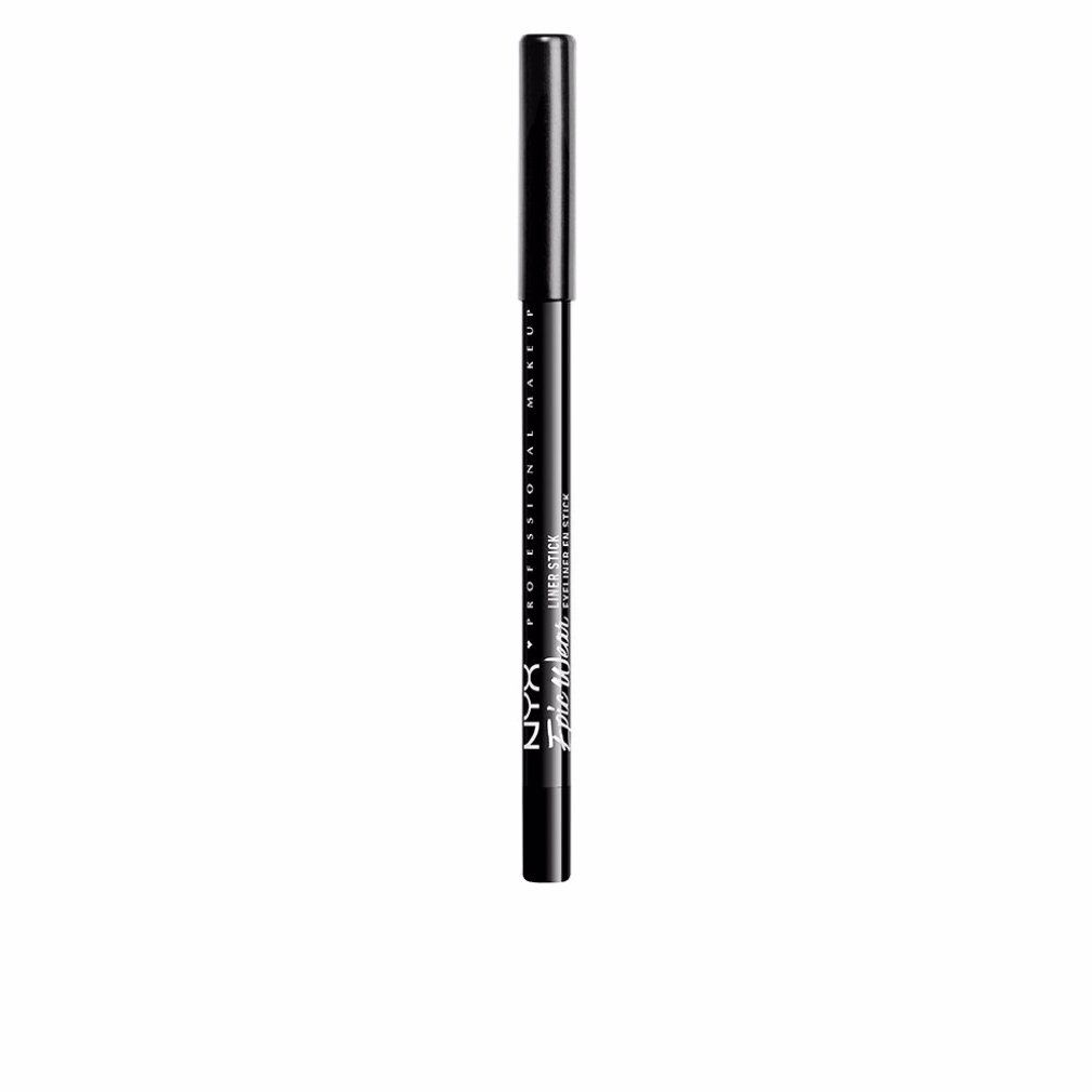 Schwarzer NYX Professional Makeup Epic Wear Liner Stick. Zylindrische Form, schwarze Hülse, schwarze Spitze. Markenschriftzug.