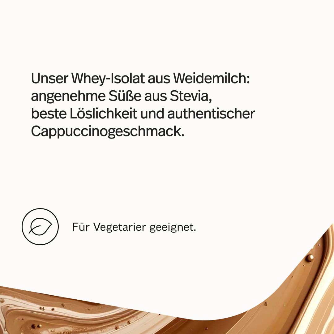 edubily® Whey Protein Isolat aus irischer Weidehaltung Cappuccino