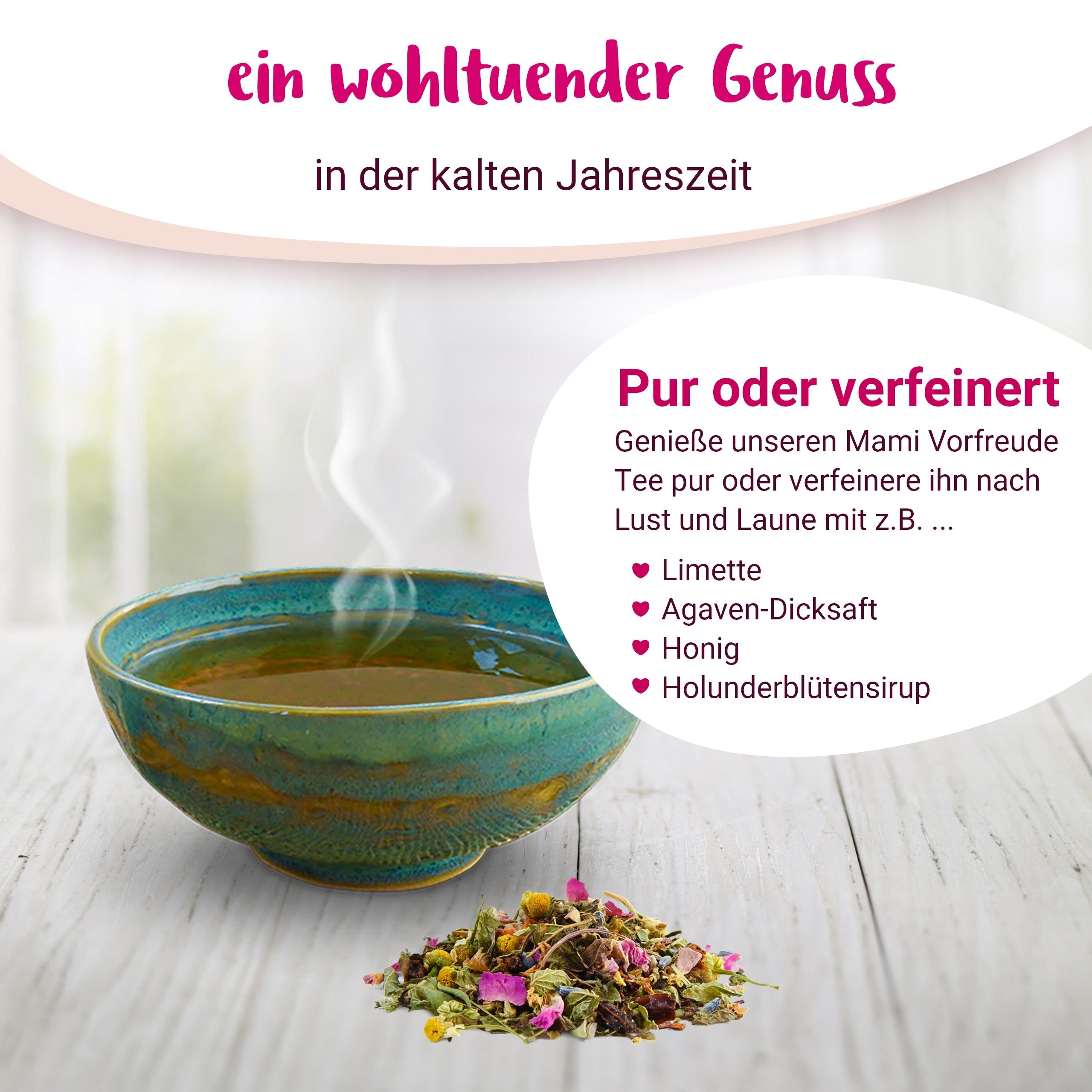 Mami Vorfreude BIO Schwangerschaftstee für die gesamte Schwangerschaft - von PregniVital®