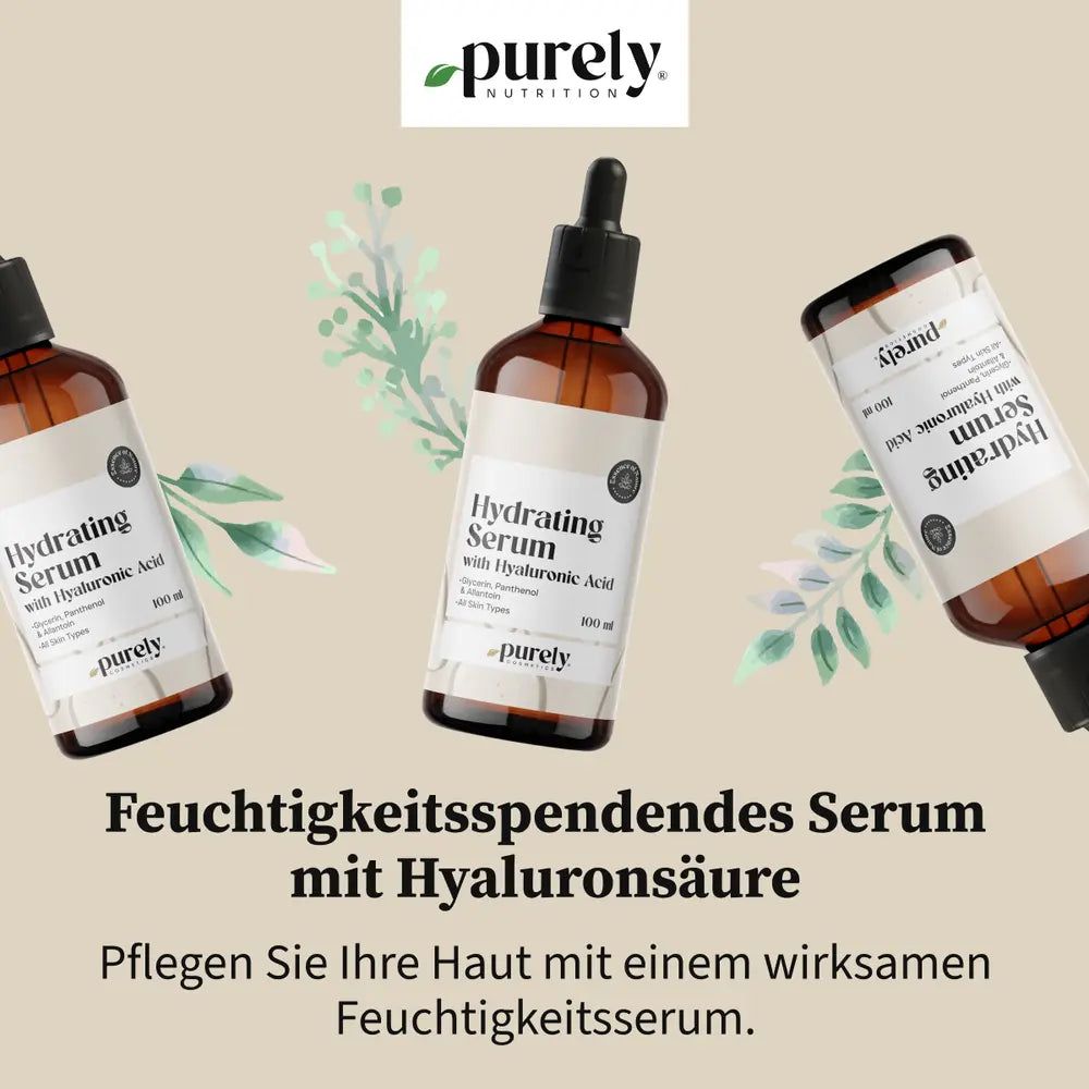 Purely Cosmetics Feuchtigkeitsspendendes Serum mit Hyaluronsäure