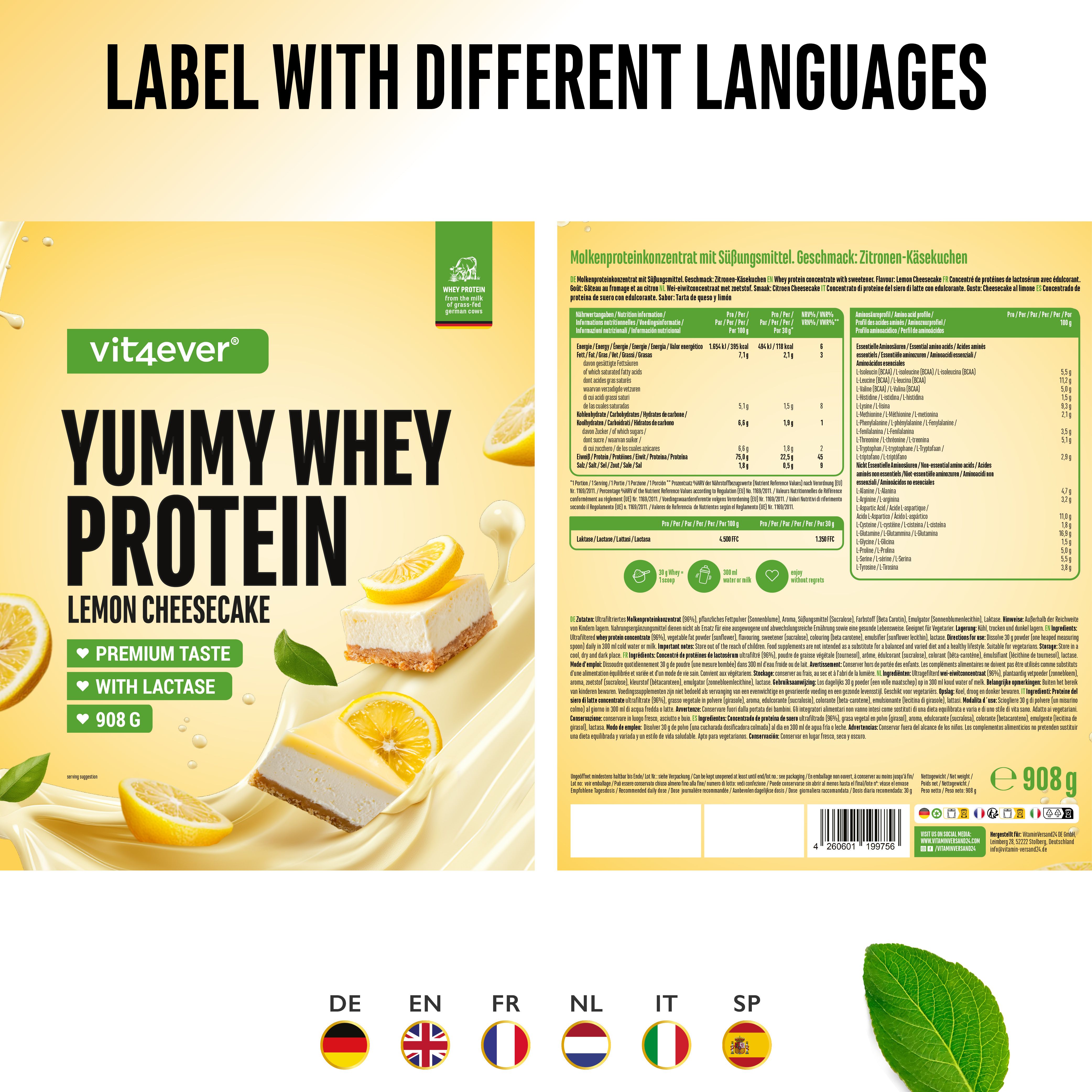 vit4ever Yummy Whey Protein