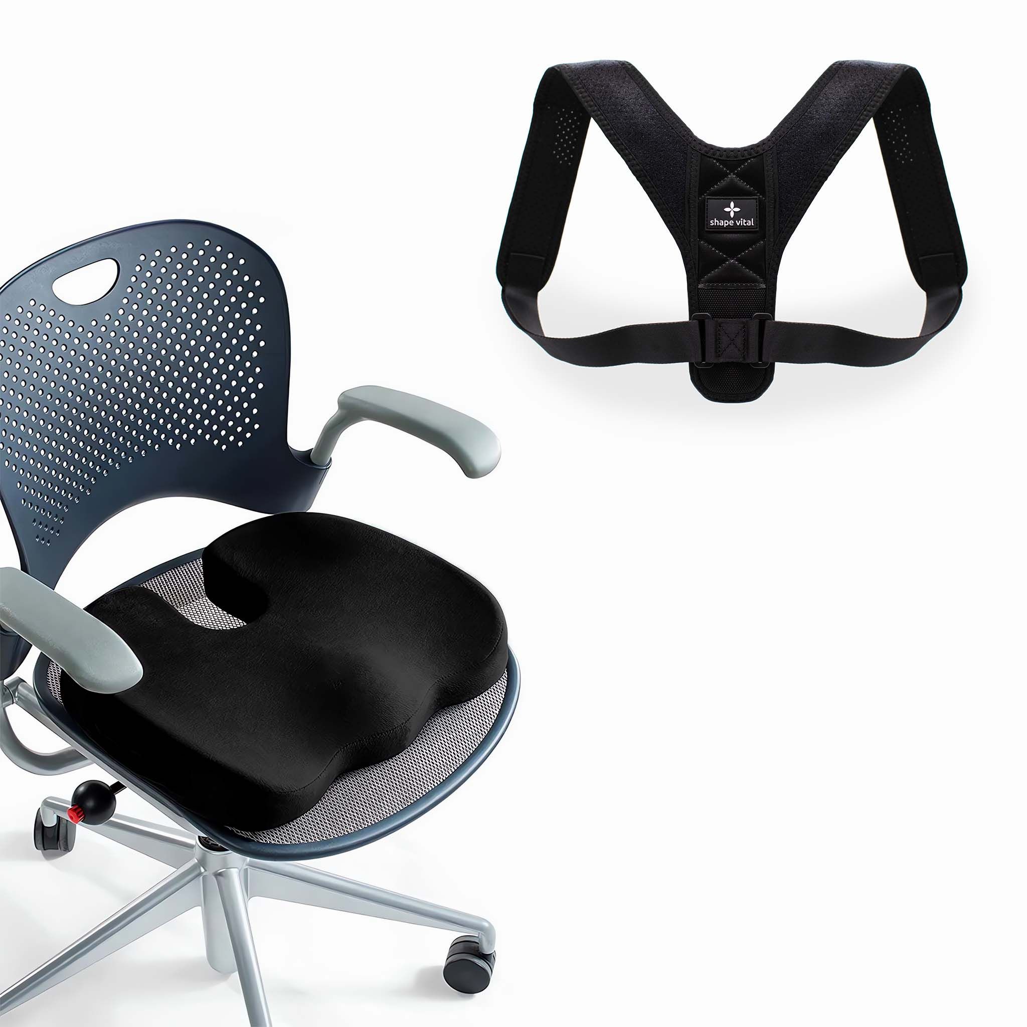 Shapevital Rückenpaket Besser Sitzen | ergonomisches Set druckentlastend & anpassbar 1 St