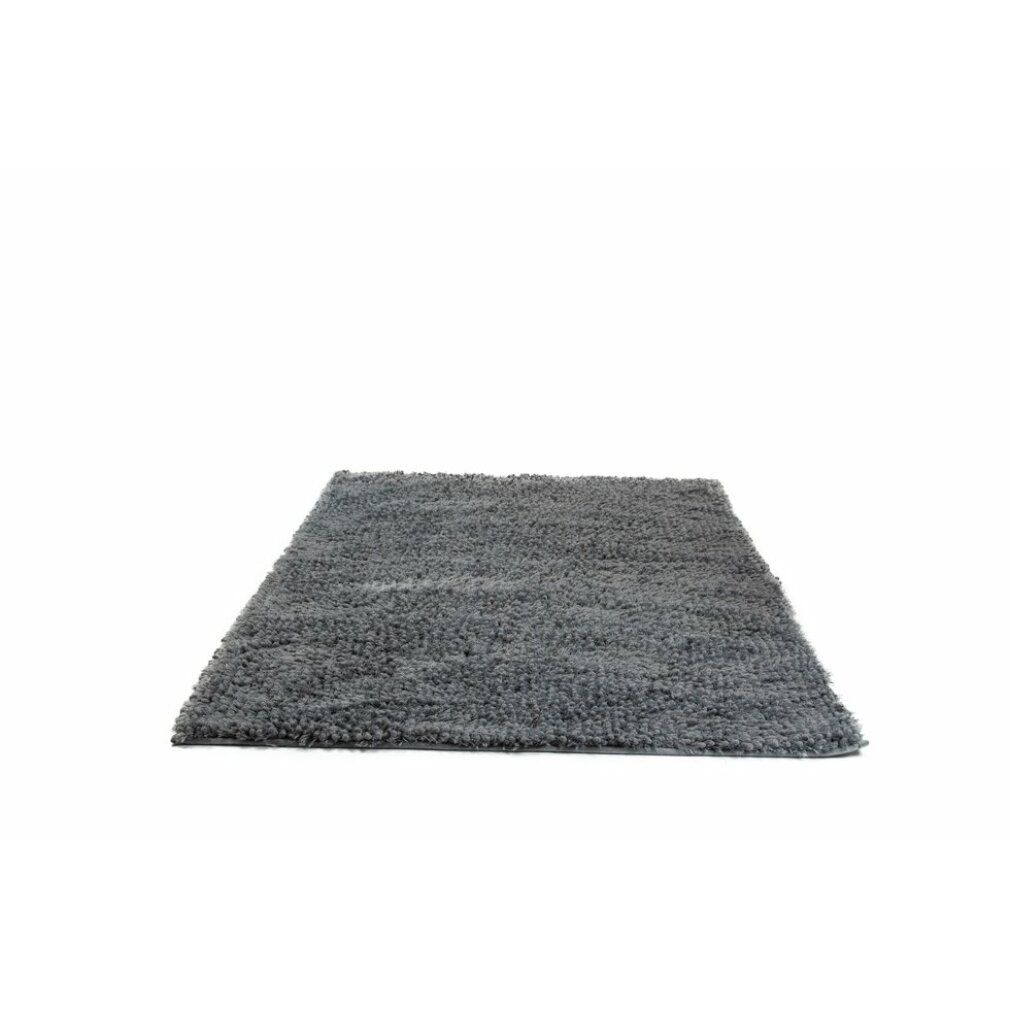 Royal Dry Doormat m. Grauer, rechteckiger Teppich. Flauschige Oberfläche.