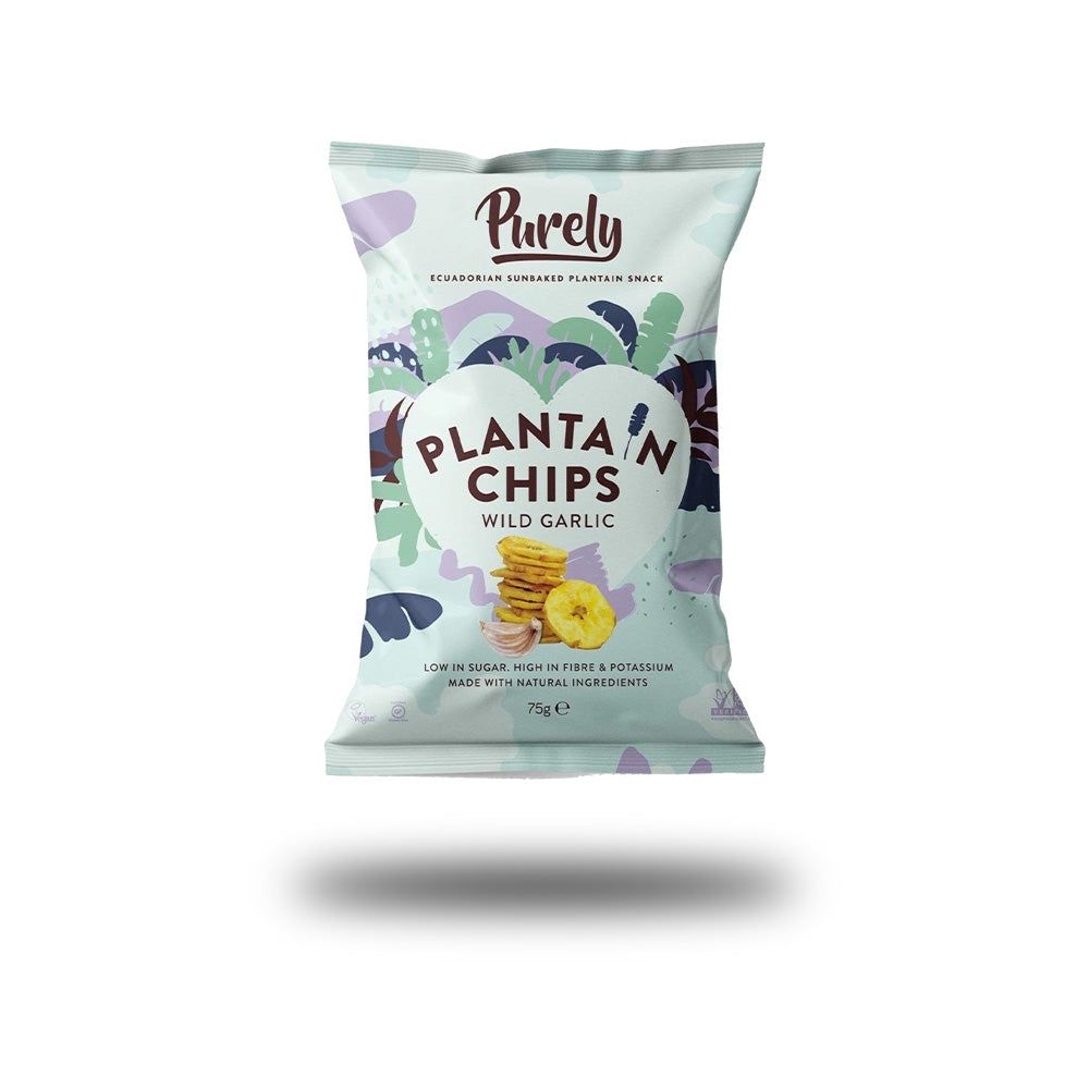 We Love Purely - Kochbananen Chips - Wild Garlic