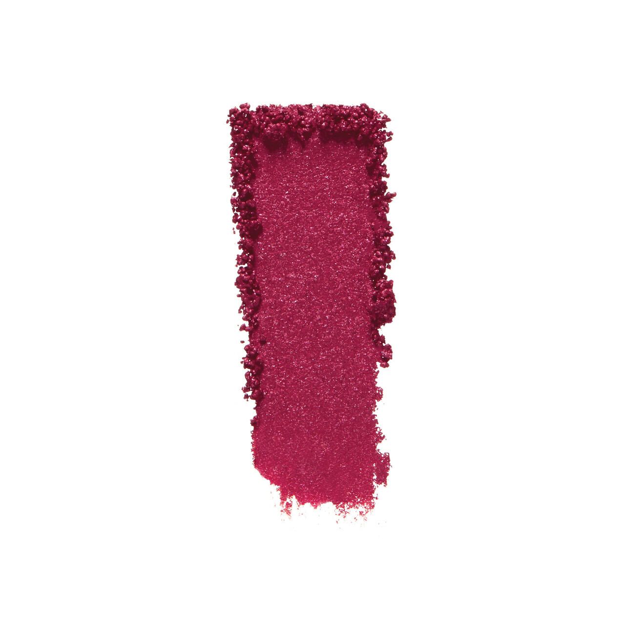 Shiseido Powder Gel Lidschatten-Abstrich. Roter Farbton. Auf weißem Hintergrund.