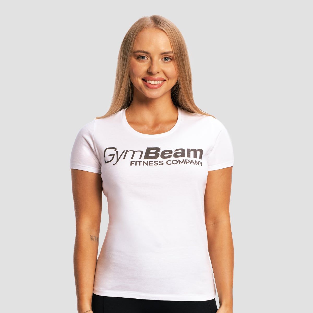 T-shirt da donna a manica corta, bianca