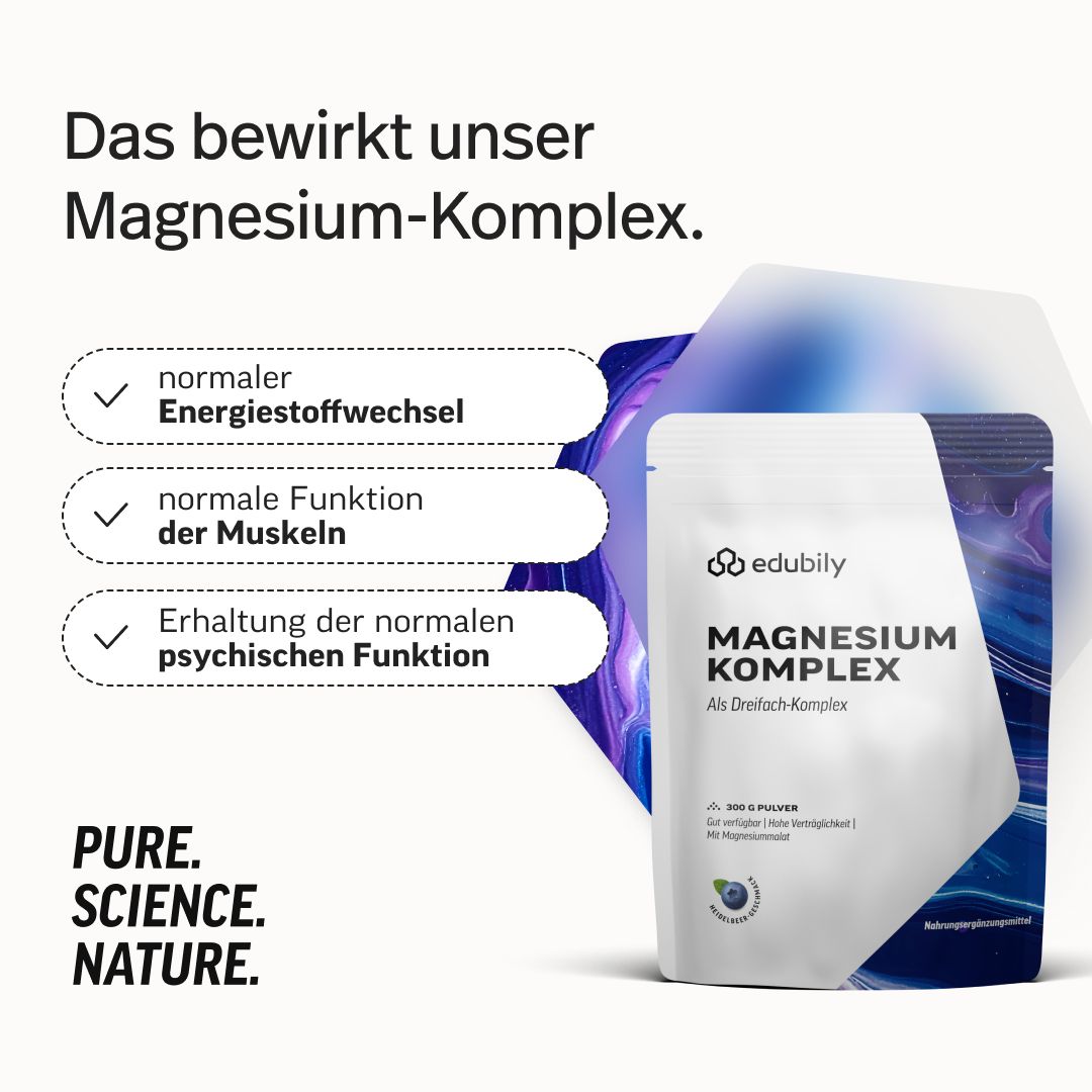 edubily® Magnesium Komplex Pulver Heidelbeere