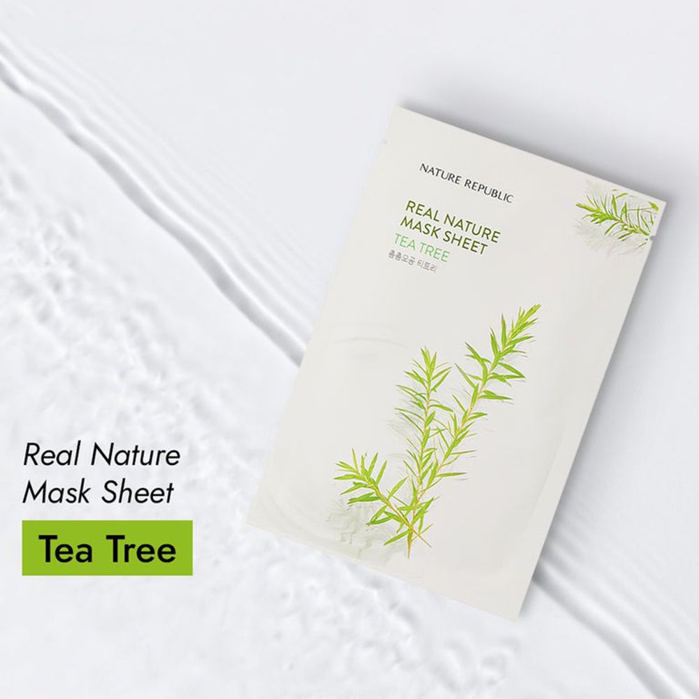 NATURE REPUBLIC Real Nature Tea Tree Sheet Face Mask