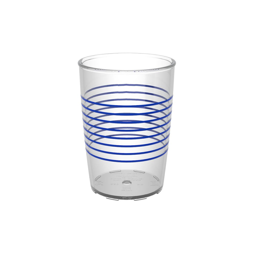 ORNAMIN Becher 830 Ringe blau mit geschlossenem Aufsatz