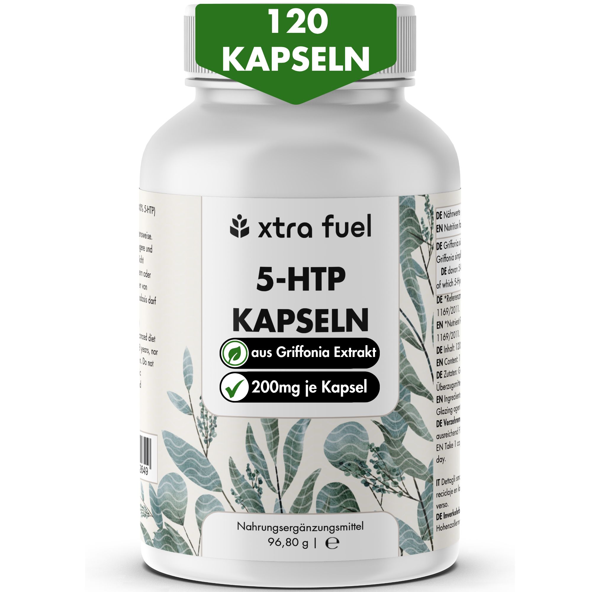 Xtra Fuel 5-Htp 200 - 30% Samen-Extrakt aus Griffonia Simplicifolia 97 g Kapseln