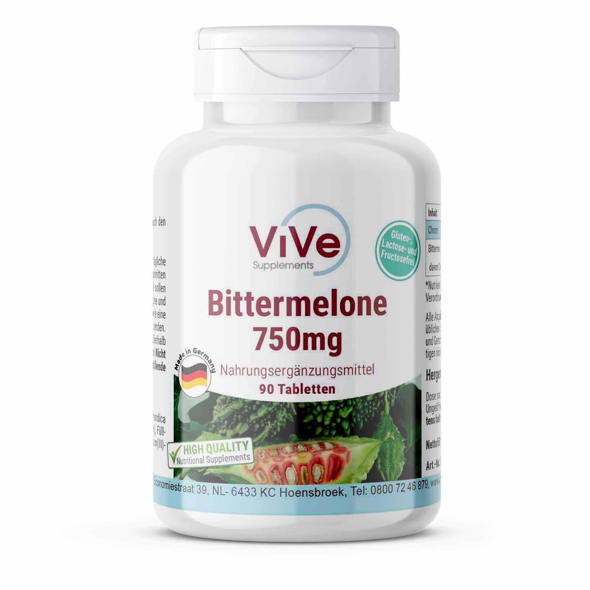 Vive Supplements | Bittermelone 1500mg + Chrom 90 St