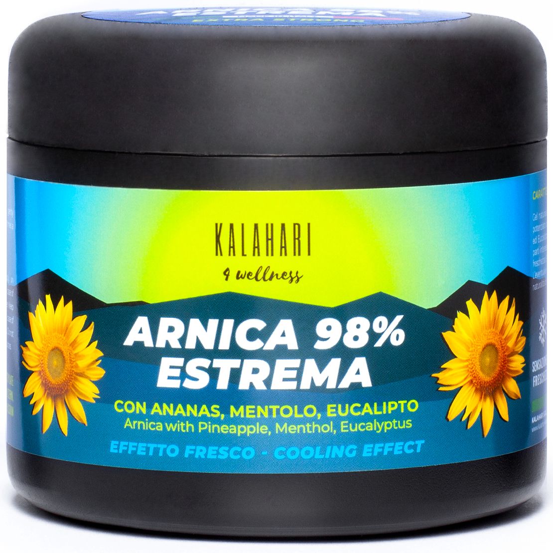 Kalahari Arnika 98% Gel, Extra Stark Kühlendes Gel Intensive Wirkung für Massagen Muskeln & Gelenken 500 ml