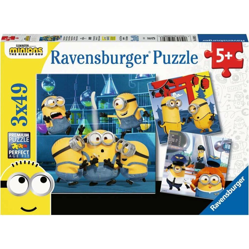ravensburger Puzzle Mimons 2: Der bösewicht kommt 3x49 Teile