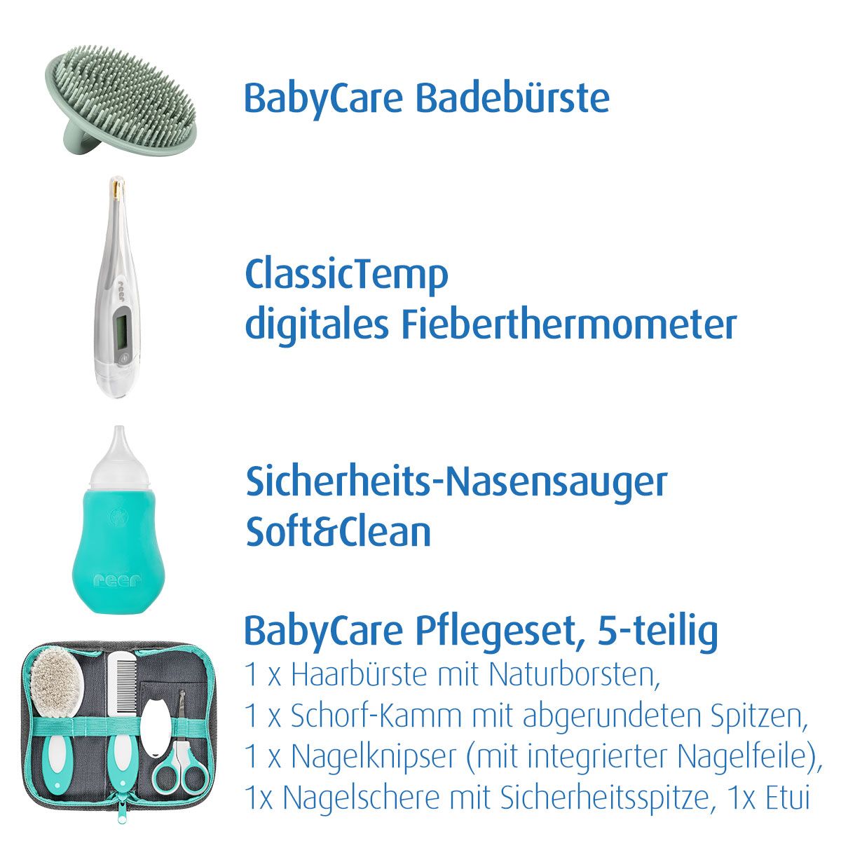 reer BabyCare Fieberthermometer und Pflegeset