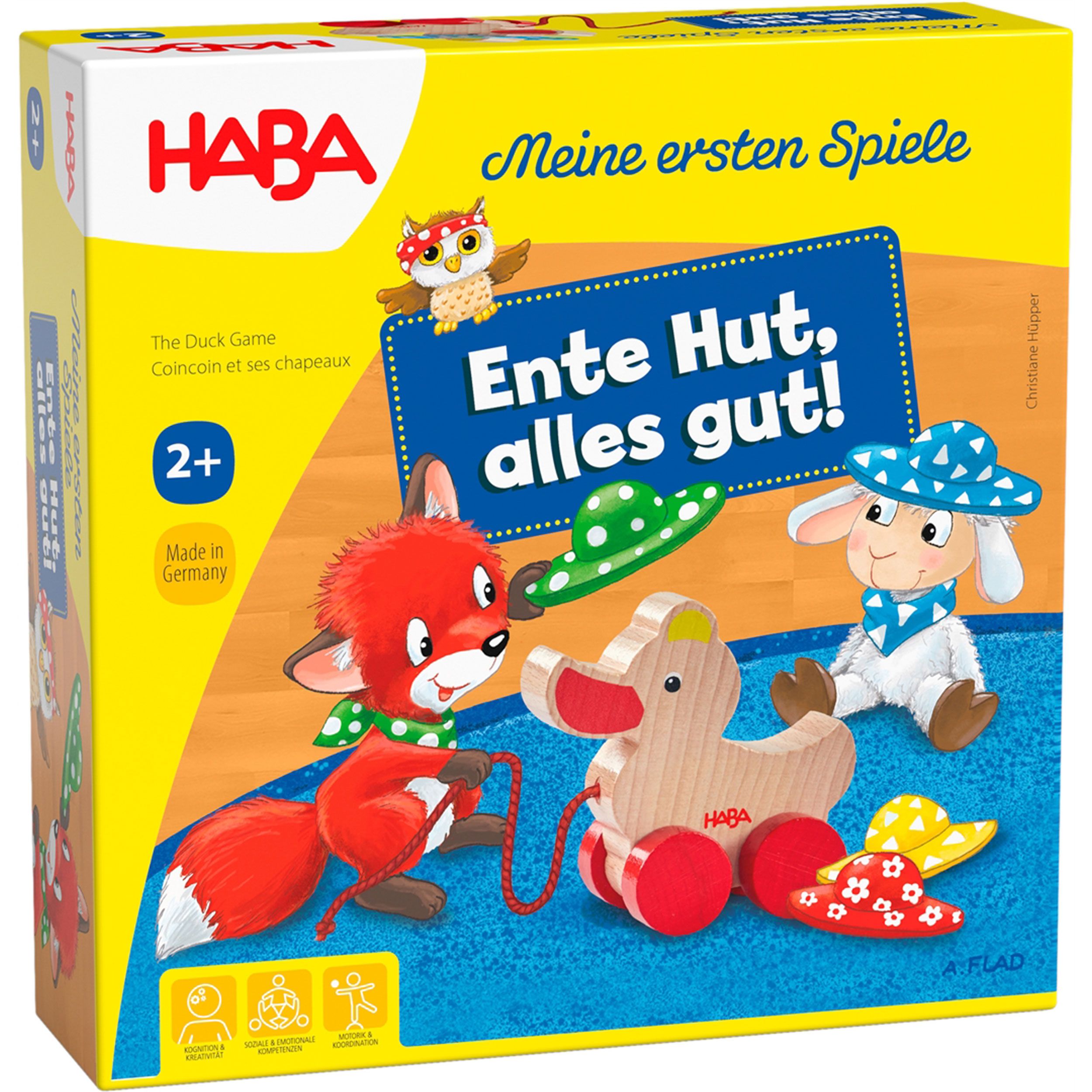 Haba Meine ersten Spiele - Ente Hut, alles gut!, Zuordnungsspiel, ab 2 Jahren 1 St