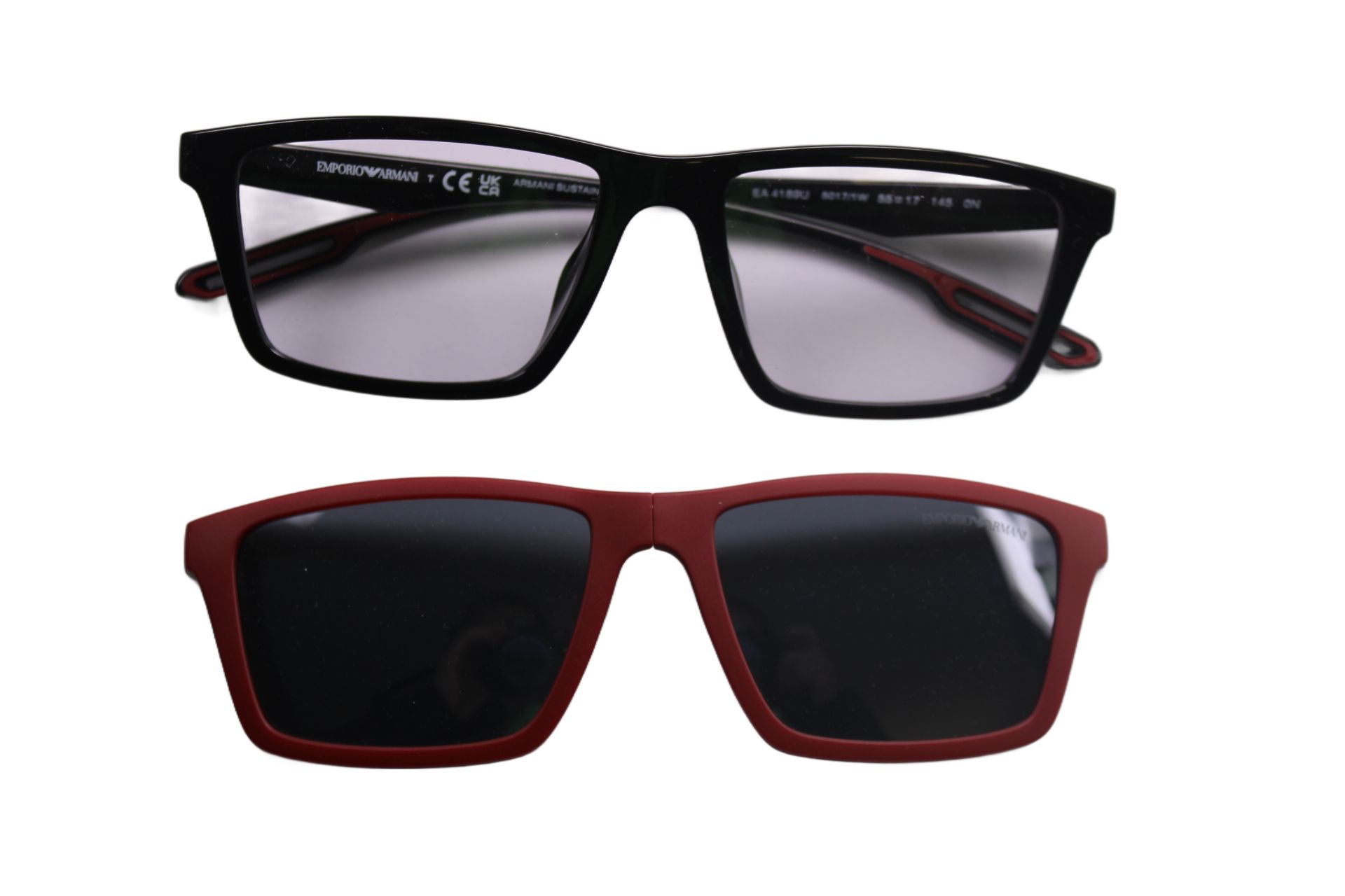 Emporio Armani EA 4189U 5017/1W + 2 Sonnenclips