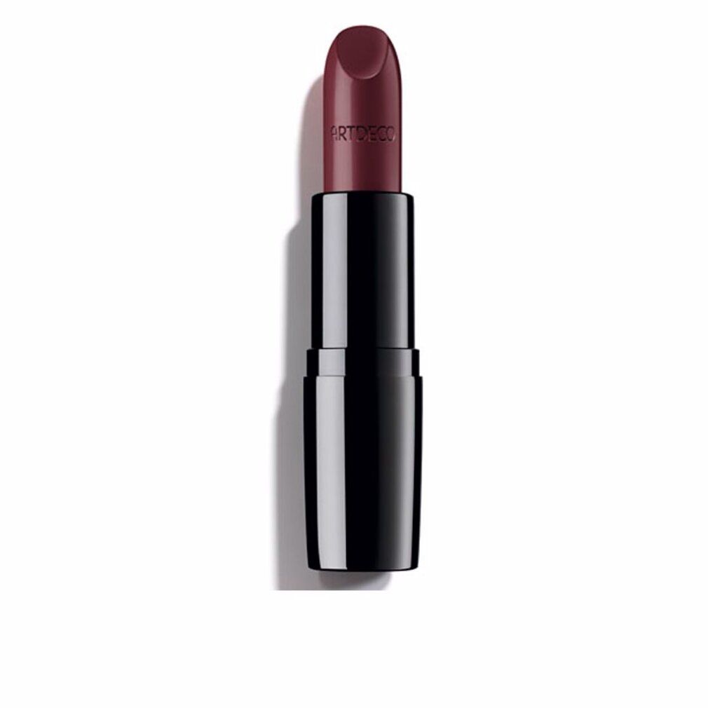 Lippenstift mit schwarzer Hülse und dunkelroter Mine. Auf der Mine steht "ARTDECO".