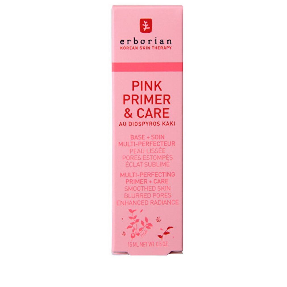 Rosa Schachtel. Aufschrift: Erborian, Pink Primer & Care. 15 ml.