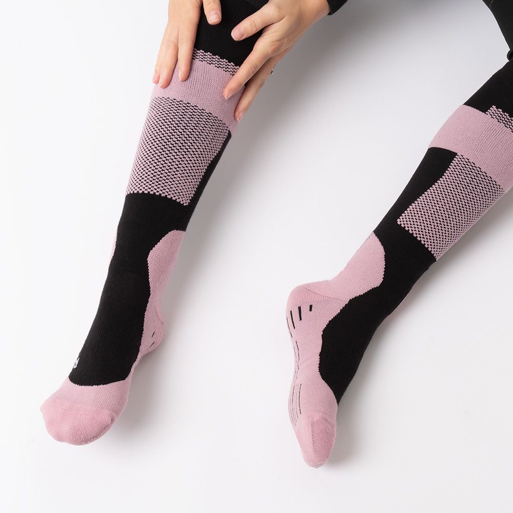 Occulto Damen Kommpressions Skisocken (Modell: Taylor) Grey-Pink 39-42