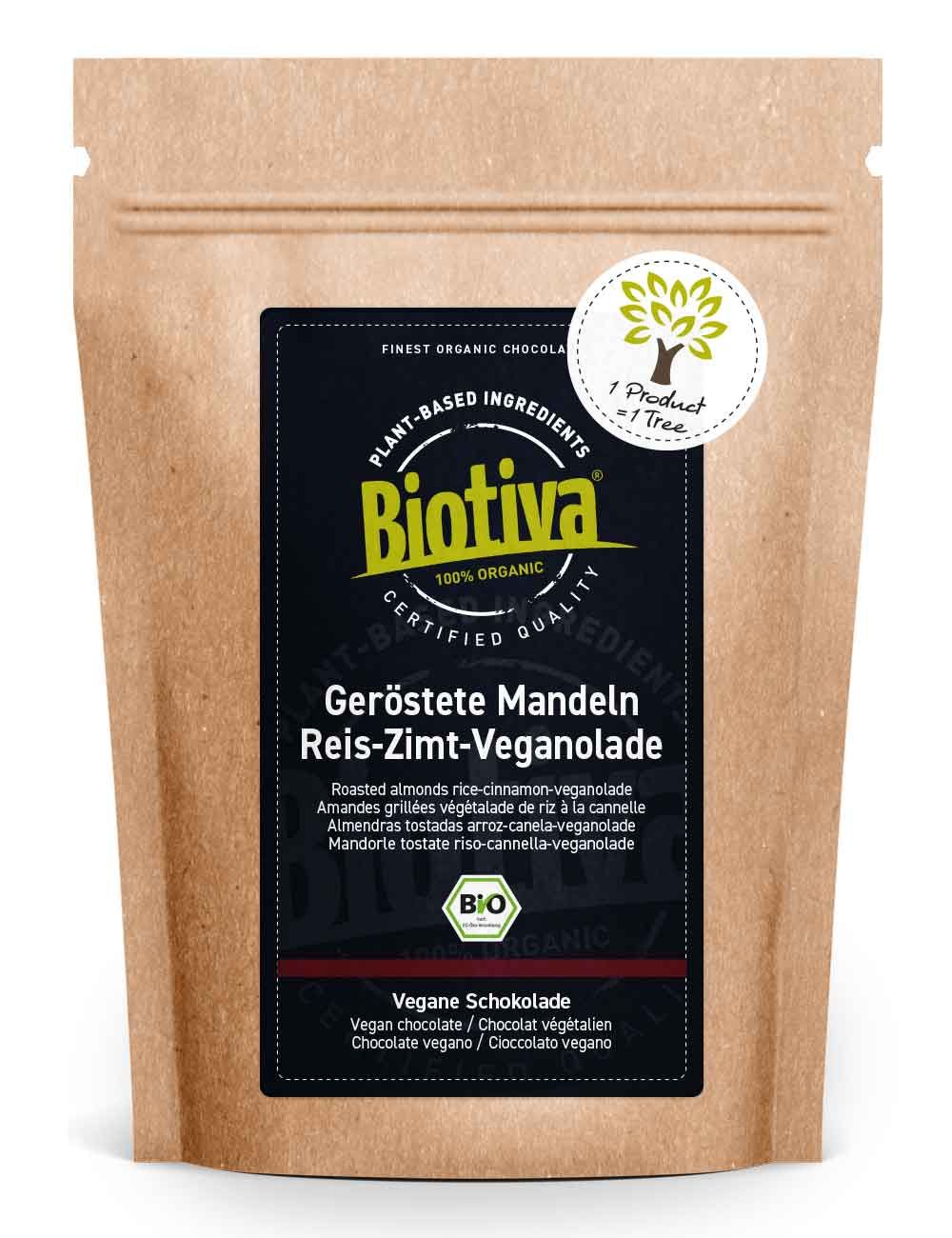 Mandeln in Zimt-Reis-Veganolade Bio