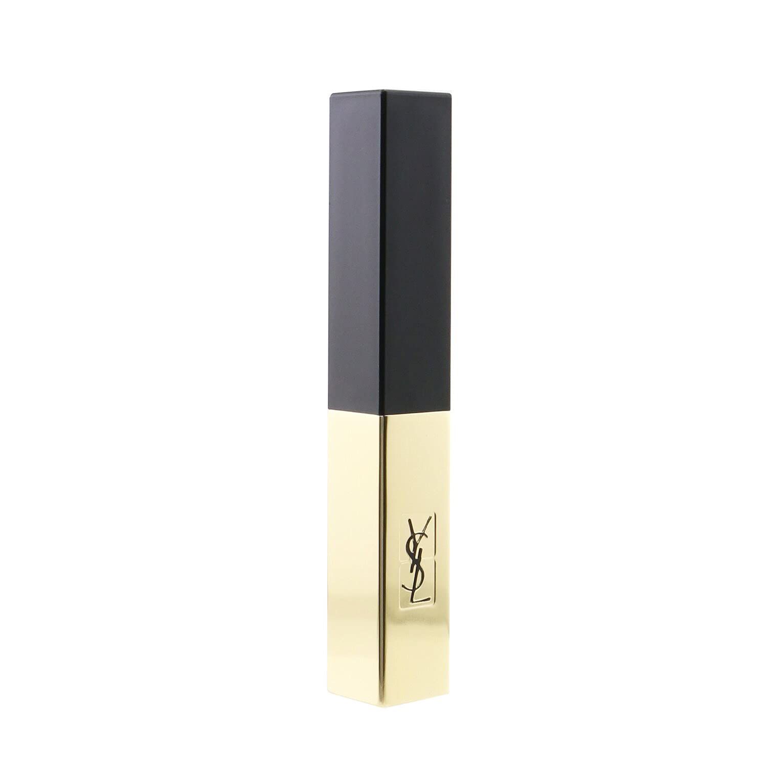 Geschlossener Lippenstift mit goldener Hülle und schwarzem Deckel. YSL-Logo auf der Hülle.